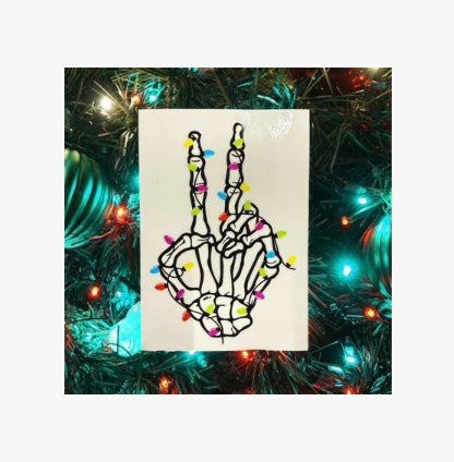 Peace Christmas lights