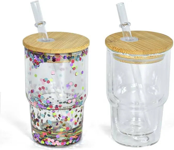 ✨ Handmade 4oz Custom Snowglobe Shot Glass  – Decal & Color Personalized ✨